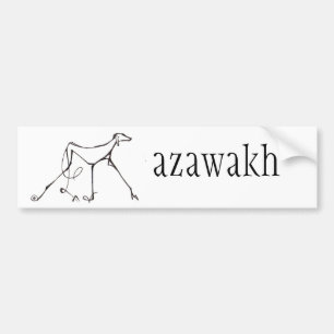 Azawakh bildekaldesign av David Moore Bildekal