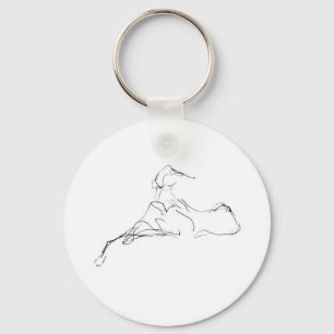 Azawakh Keychain av David Moore Nyckelring