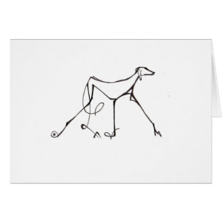 Azawakh kortdesign av David Moore Hälsningskort
