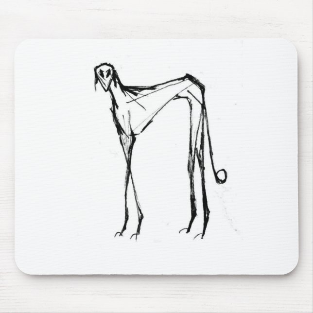 Azawakh Mousepad 2 av David Moore Musmatta (Framsidan)