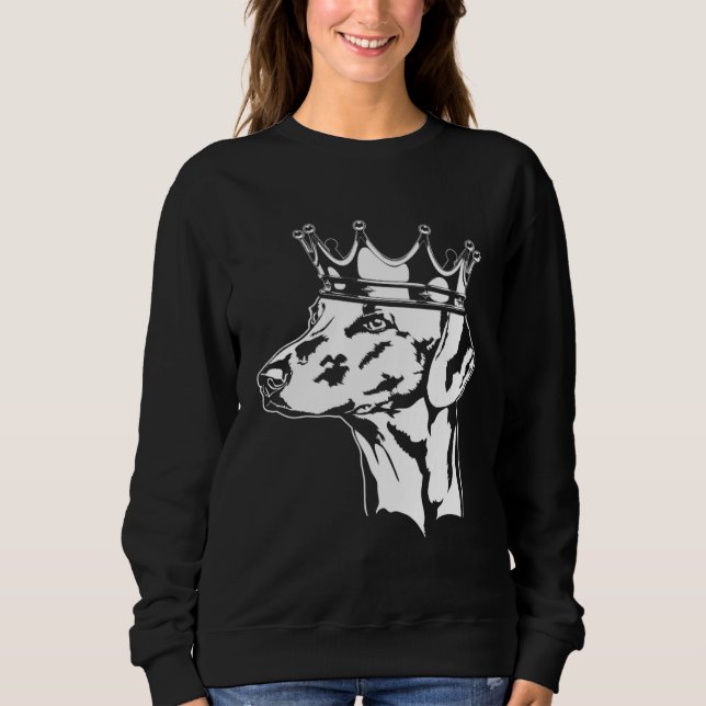 Azawakh with crown dog greyhound mom t shirt (Framsida)