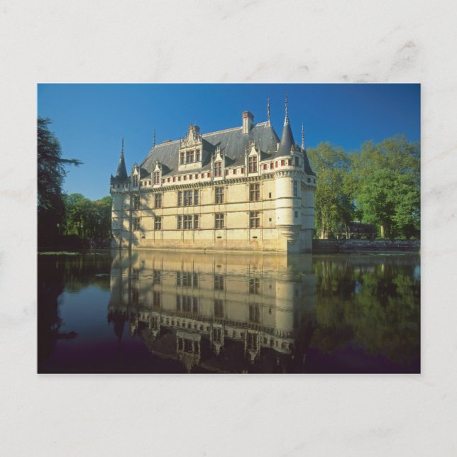 Azay-le-Rideau, Indre-et-Loire Vykort (Framsida)