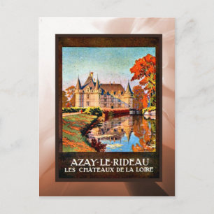 Azay les rideauu, Chateau de Loire Vykort