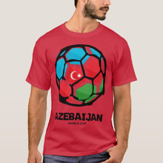 Azebaijan Land Flagga T Shirt