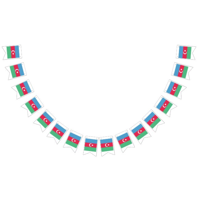 Azerbaijan Flag Emblem Vimplar (Alla)