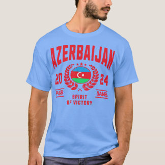 Azerbajdzjan 2024 Sports Älskare T Shirt