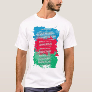 Azerbajdzjan - Azakrbaycan marşı T-Shirt