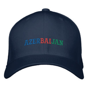 Azerbajdzjan Embroired Baseball Hat Broderad Keps