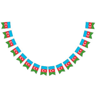 Azerbajdzjan Flagga