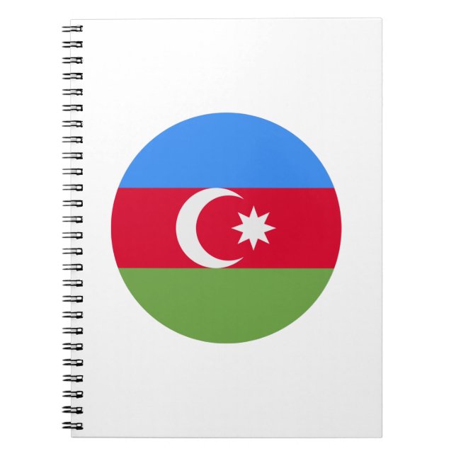 Azerbajdzjan Flagga Anteckningsbok (Framsidan)