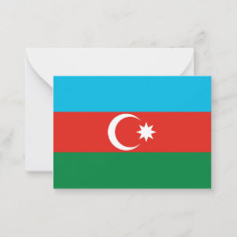 Azerbajdzjan flagga anteckningskort