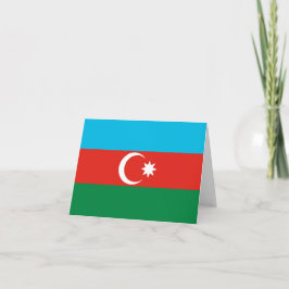 Azerbajdzjan flagga anteckningskort