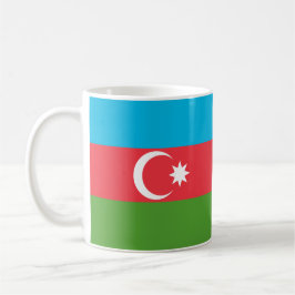 Azerbajdzjan Flagga Ceramic Mugg