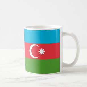 Azerbajdzjan Flagga Ceramic Mugg