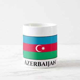 Azerbajdzjan Flagga Kaffemugg