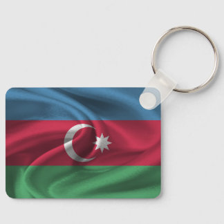 Azerbajdzjan Flagga Keychain Nyckelring