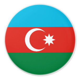 Azerbajdzjan flagga knopp