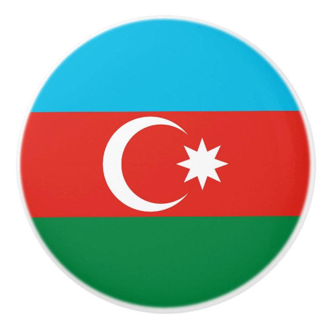Azerbajdzjan flagga knopp (Framsidan)