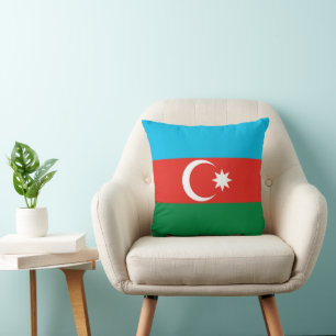 Azerbajdzjan flagga kudde