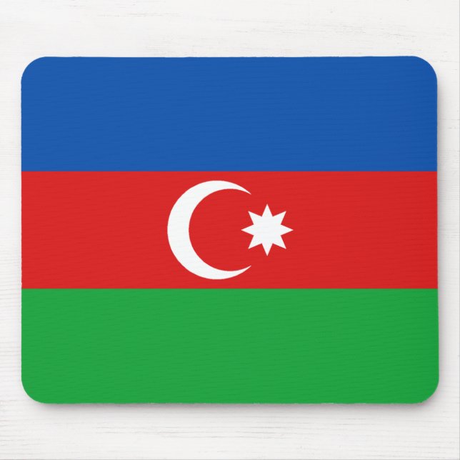 Azerbajdzjan Flagga Mousepad Musmatta (Framsidan)