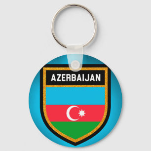 Azerbajdzjan Flagga Nyckelring