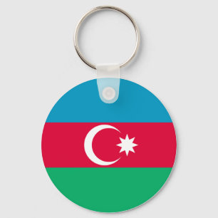 Azerbajdzjan Flagga Nyckelring
