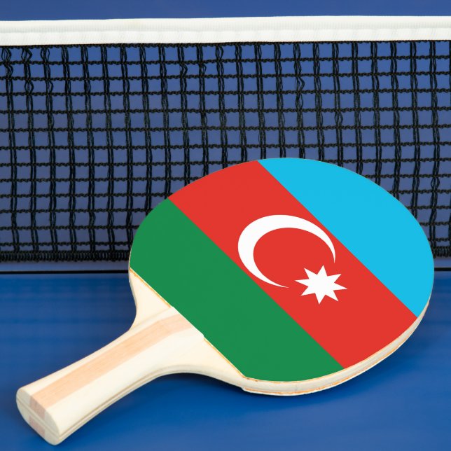 Azerbajdzjan flagga pingisracket (Insitu)