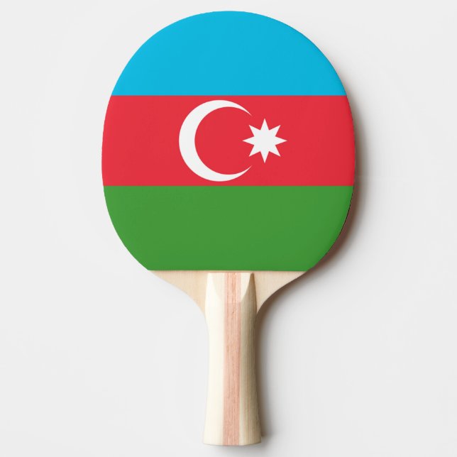 Azerbajdzjan flagga pingisracket (Framsidan)