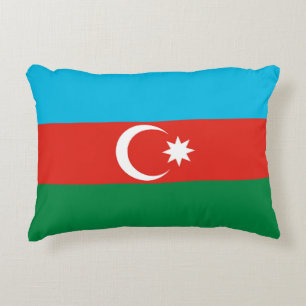 Azerbajdzjan flagga prydnadskudde