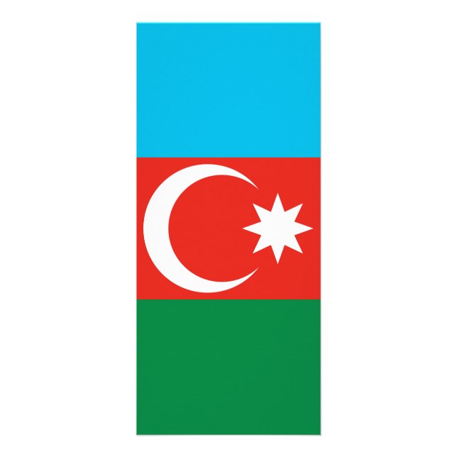 Azerbajdzjan flagga reklamkort (Framsidan)