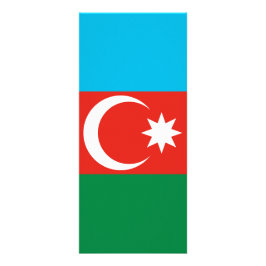 Azerbajdzjan flagga reklamkort