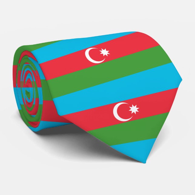 Azerbajdzjan flagga slips (Rullad)
