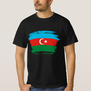 Azerbajdzjan flagga t shirt