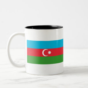 Azerbajdzjan Flagga Två-Tonad Mugg