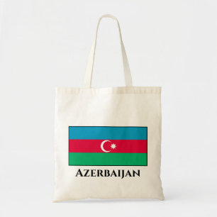 Azerbajdzjan Flagga Tygkasse