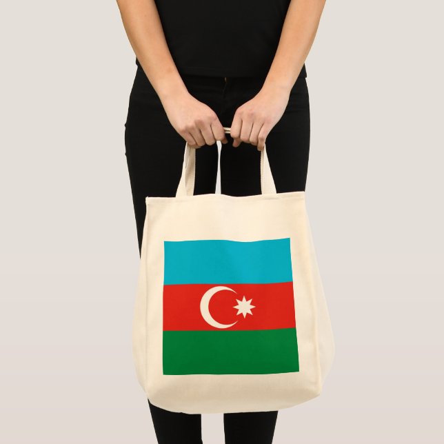 Azerbajdzjan flagga tygkasse (Framsida (produkt))