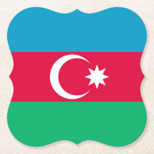 Azerbajdzjan Flagga Underlägg Papper