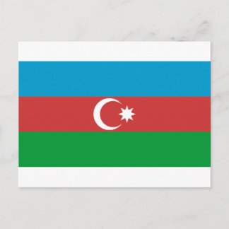 Azerbajdzjan Flagga Vykort