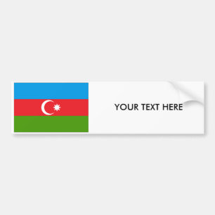 Azerbajdzjan FLAGGAbildekal Bildekal