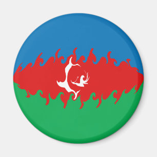 Azerbajdzjan Gnarly flagga Magnet
