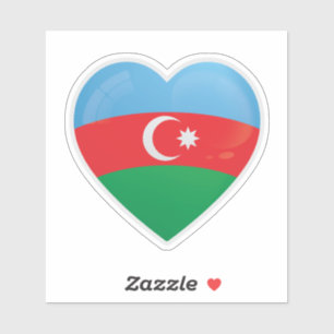 Azerbajdzjan Kärlek Icon Klistermärken