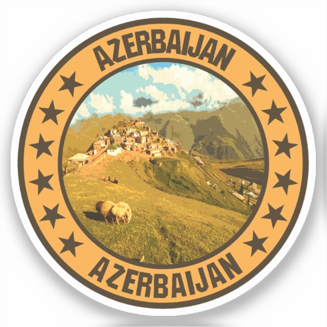 Azerbajdzjan Klistermärken (Framsida)