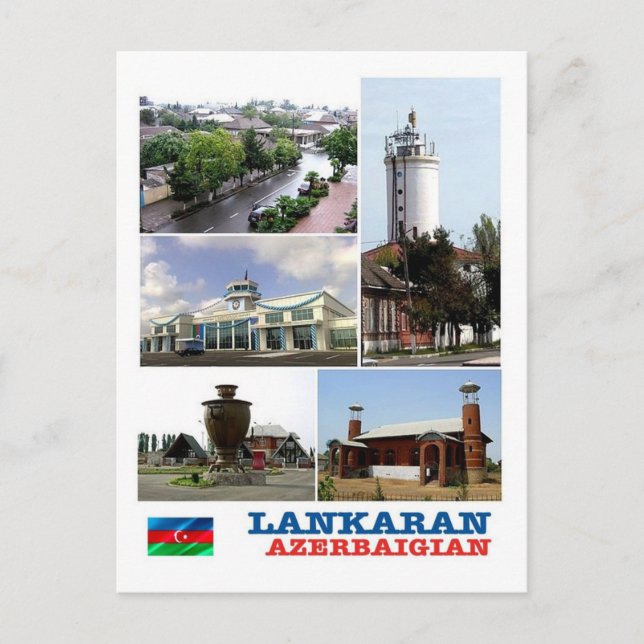 Azerbajdzjan - Lankaran - Mosaic - Vykort (Framsida)