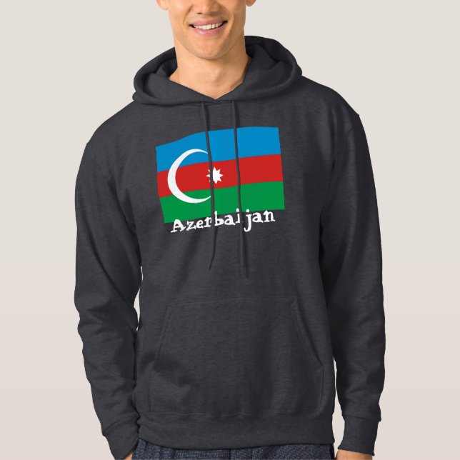 Azerbajdzjan med flagga munkjacka (Framsida)