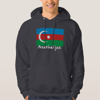 Azerbajdzjan med flagga munkjacka