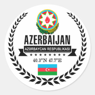 Azerbajdzjan Runt Klistermärke