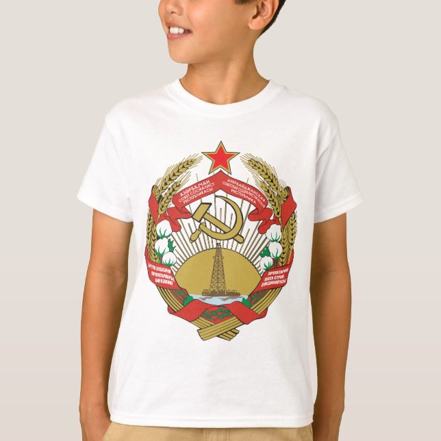 Azerbajdzjan SSR vapensköld Tee Shirt (Framsida)