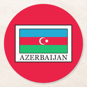 Azerbajdzjan Underlägg Papper Rund
