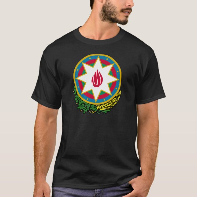Azerbajdzjan vapensköld tee (Framsida)