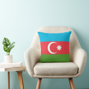 Azerbajdzjans Flagga om MoJo Pillow Kudde